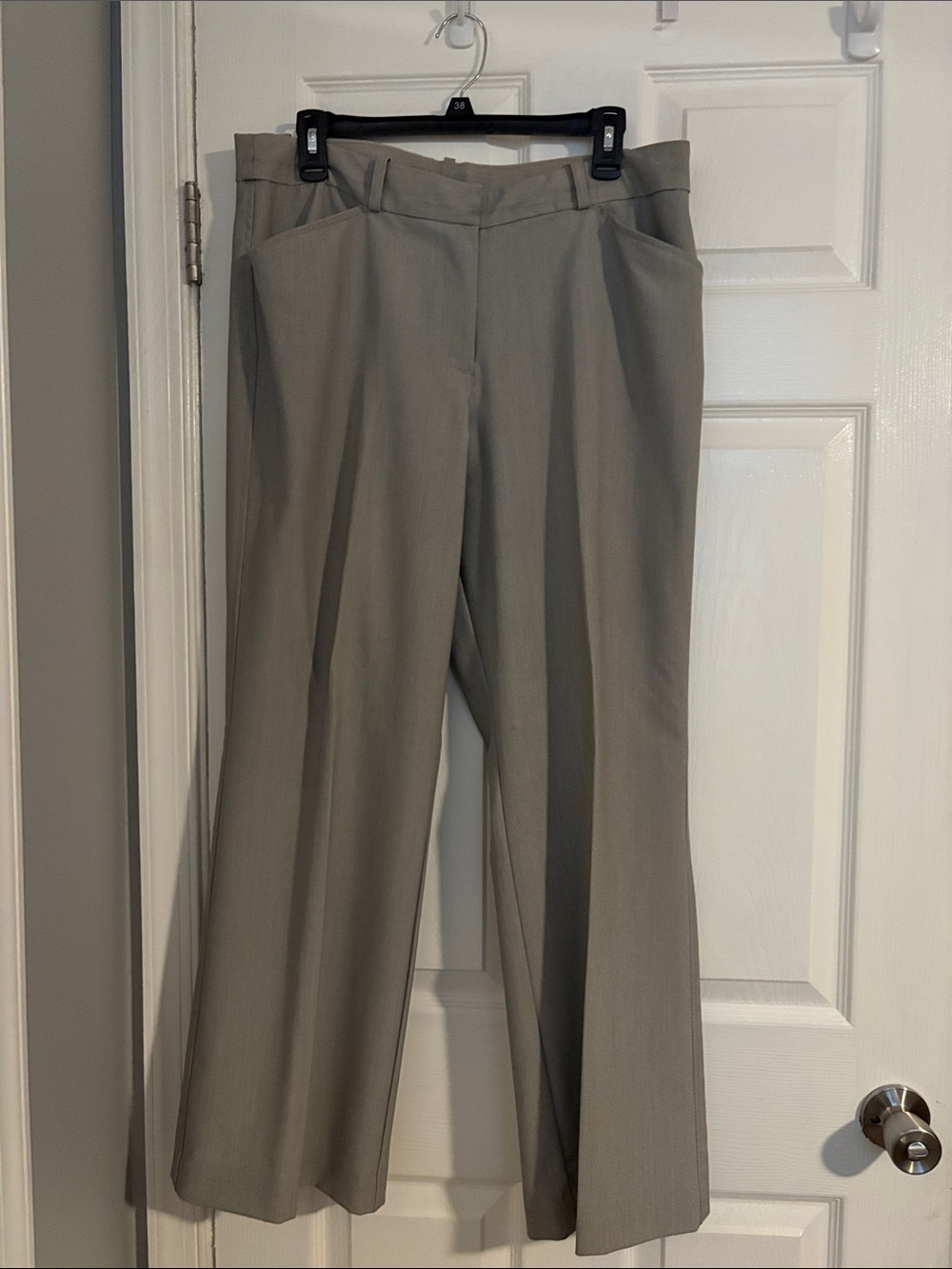 Worthington Light Taupe Straight-Leg Dress Pants